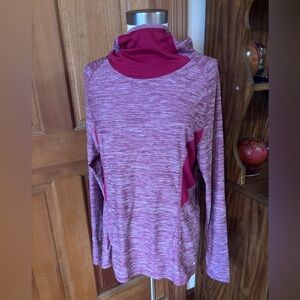 Champion c9 Pink and Red Long Sleeve Running Hoodie